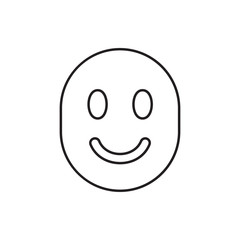 Fototapeta premium smiling emoticon icon illustration