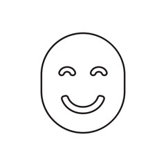 smiling emoticon icon illustration