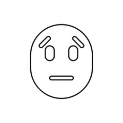 sad emoticon icon illustration