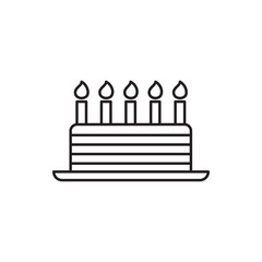 cake icon illustration