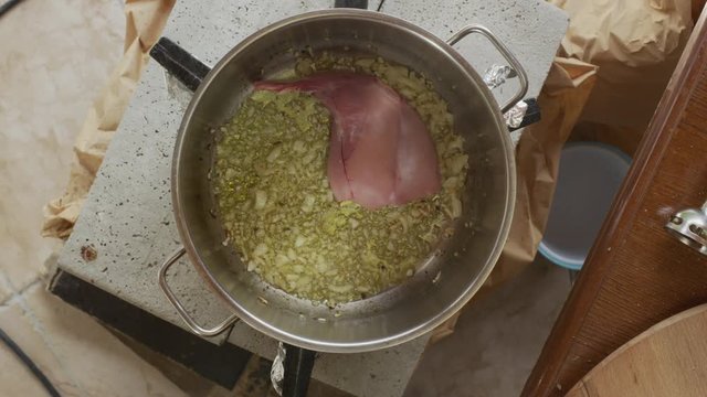 Rabbit stue in preparation