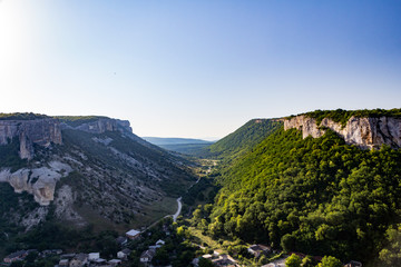 Fototapeta na wymiar Mountains in Bakhchisaray, Crimea