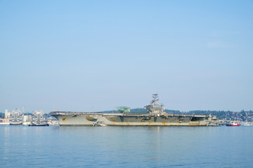 Fototapeta premium USS Nimitz aircraft acrrier