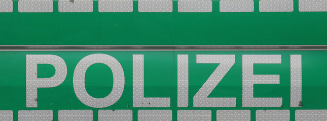 Polizei-Autobeschriftung