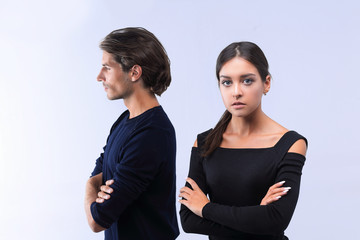 closeup.conflictuale young couple