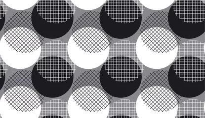  Moderne geometrie polka dot naadloze patroon vectorillustratie voor achtergrond, decoratie, ontwerp van proefbaan. © galyna_p