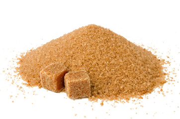 Brauner Zucker, Haufen, Würfel