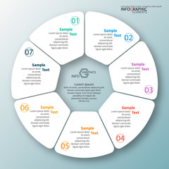 Abstract 3D Paper Infographics