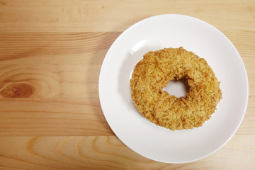 Pumpkin croquette in ring shape
