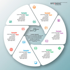 Abstract 3D Paper Infographics