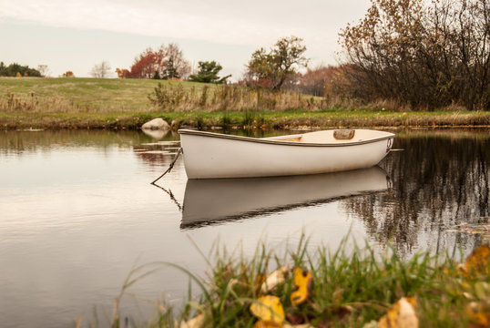 Boat on lake