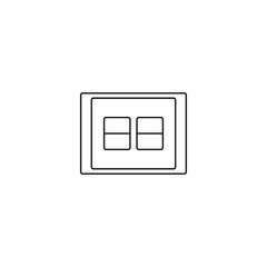 On and Off switch buttons. Vector illustration