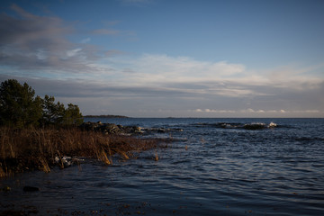 Fototapeta premium Cold day at the sea