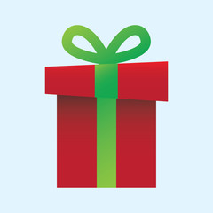 red christmas present box