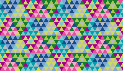 Colorful mosaic decorative seamless pattern. Concept color geometric repeatable motif. Vector illustration for background, wrapping paper, surface design.