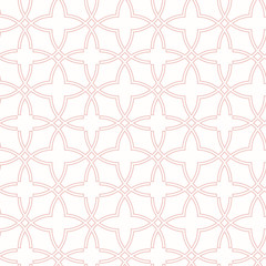 Fototapeta premium Seamless pink ornament in arabian style. Geometric abstract background. Pattern for wallpapers and backgrounds
