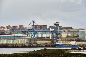 Ship Cargo with scrap in Aceria Compacta Bizkaia (ACB), Sestao, Bizcay, Basque Country, Spain