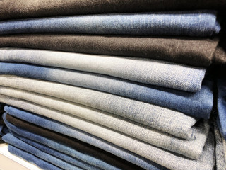 Denim Jeans Background With Seam of Jeans Fashion Design. 