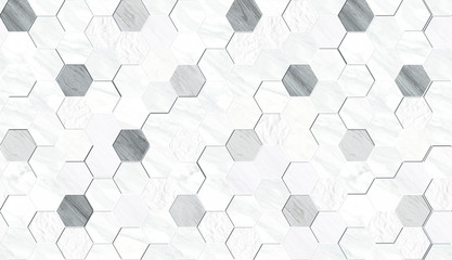Hexagon marble pattern