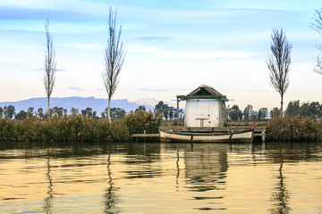 Delta del Ebro ,Tarragona landscape. River mouth