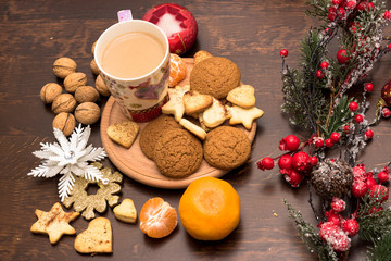  New Year and Christmas decorations for the Christmas tree, holidays and religion