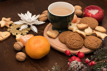  New Year and Christmas decorations for the Christmas tree, holidays and religion