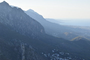 view of the mountainous landscape of Cyprus