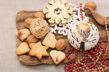  New Year and Christmas decorations for the Christmas tree, holidays and religion