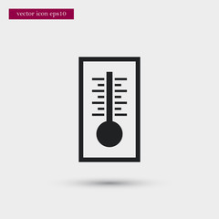 Thermometer icon simple winter vector sign