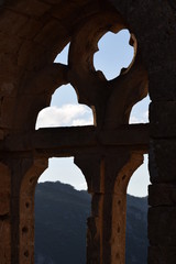 Obraz premium A beautiful view of Cyprus Kyrenia through the window