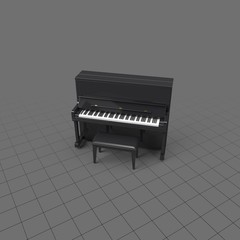 Piano with stool