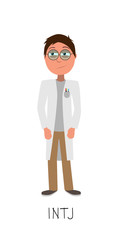 scientist vector represents INTJ personality from MBTI typology.zip