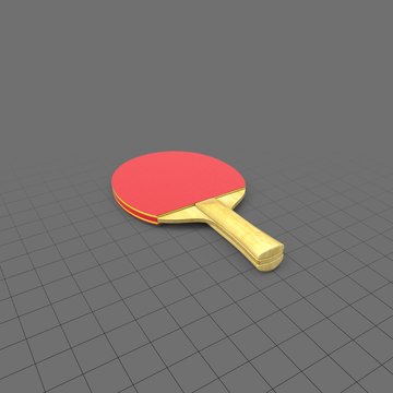 Wooden ping pong paddle