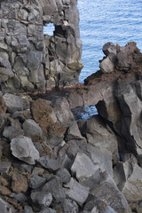 cliff near Acireale in Sicily