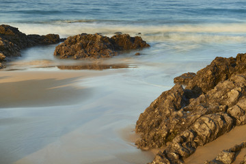 Beach of  Helgueras, Noja, Cantabria, Spain