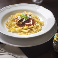 Pasta alla Norma typical Sicilian