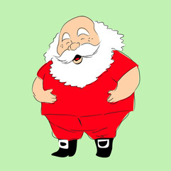 Cartoon santa claus