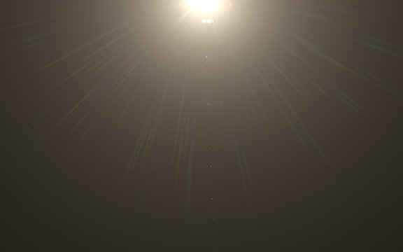 Lens flare light over black background. easy to add overlay or screen filter over photos.