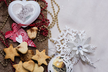 Christmas decorations,  New Year tree, holidays and religion.