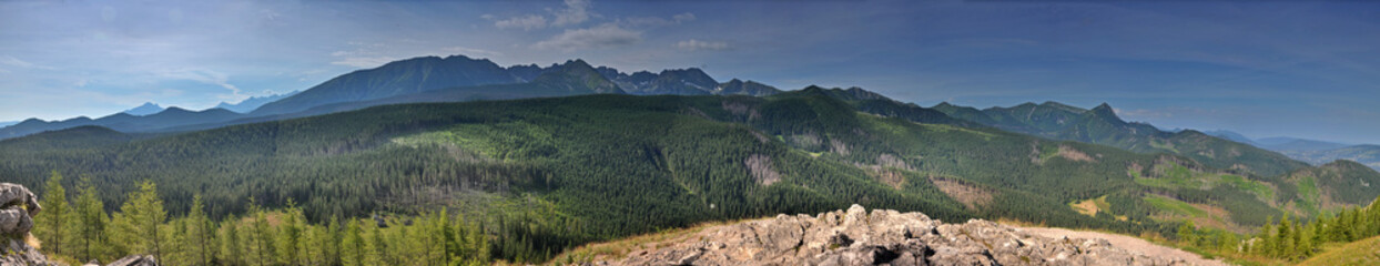 Panorama na Tatry z WIelkiego Kopieńca © Ola i Eryk