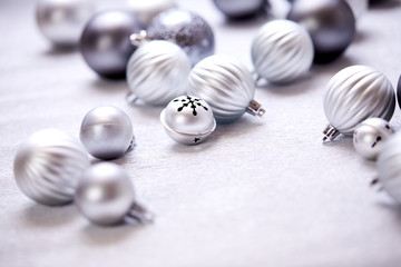 Christmas silver balls