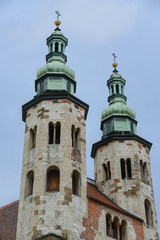 Fototapeta na wymiar Facade of the Church of Saints Andrew - Krakow - Poland