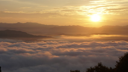 Mountain view in the morning