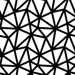 MODERN OUTLINE TRIANGLE SEAMLESS VECTOR PATTERN. WEB GOEMETRIC BACKGROUND