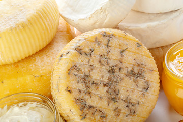 mix cheese close up