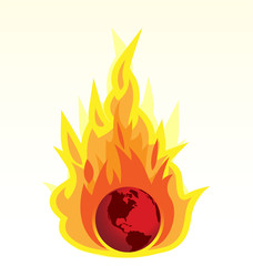 Global Warming and Earth Burning