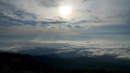 Mountain view in the morning