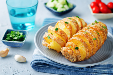 Tornado Cheesy Potatoes with Parsley