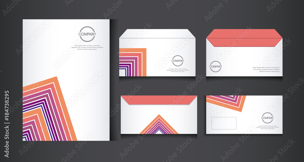 Sticker branding identity corporate company design