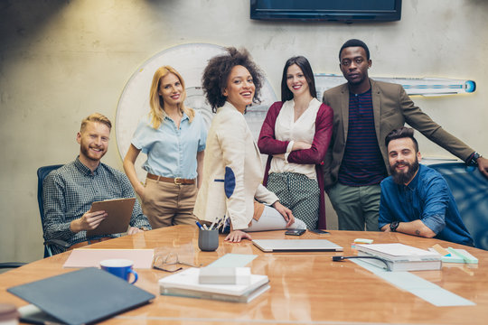 Businessmen and Businesswomen at the Conference Room